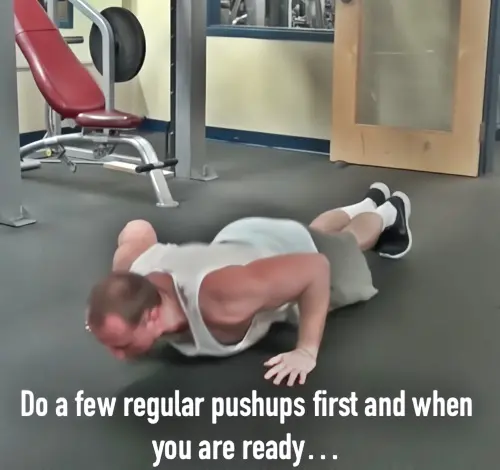 How to do an Aztec pushup - step one