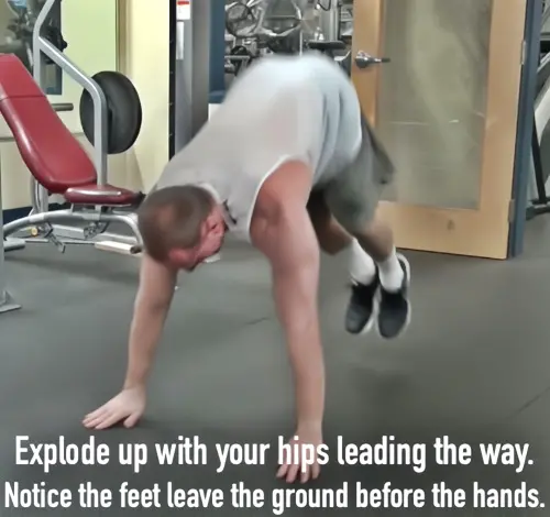 How to do an Aztec pushup - step two
