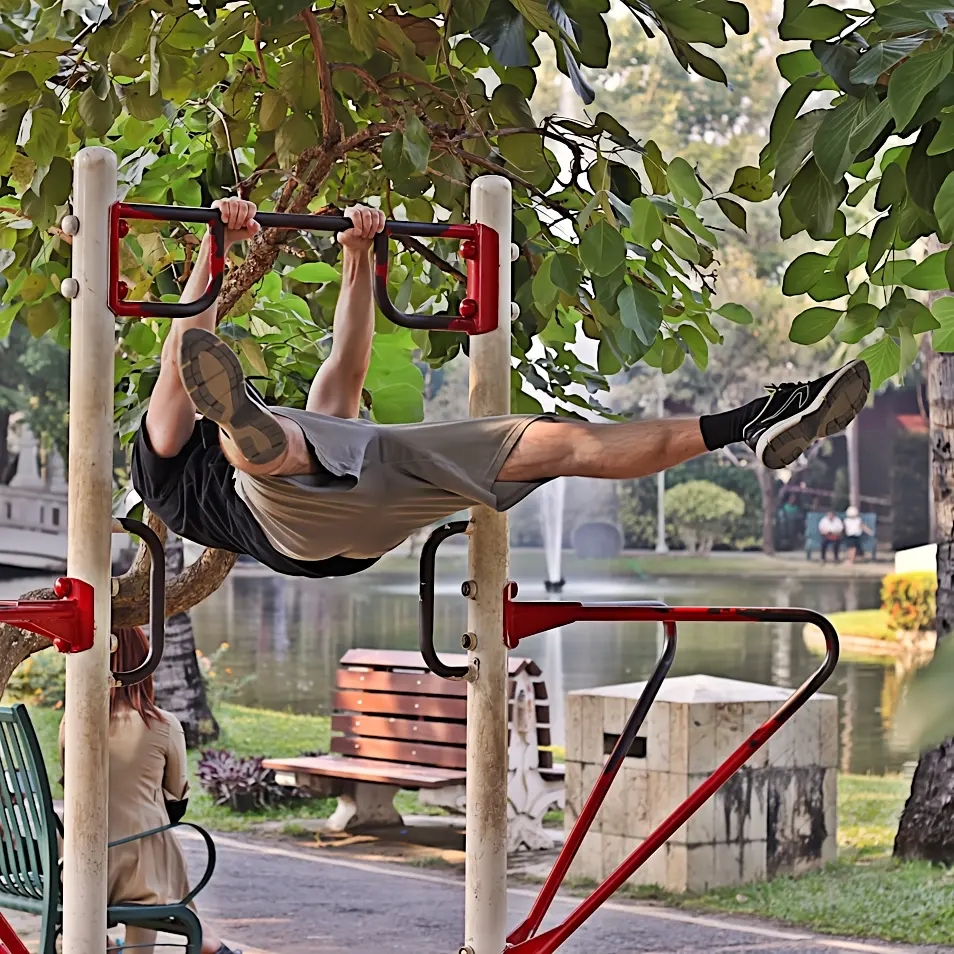 Front lever raises ending position