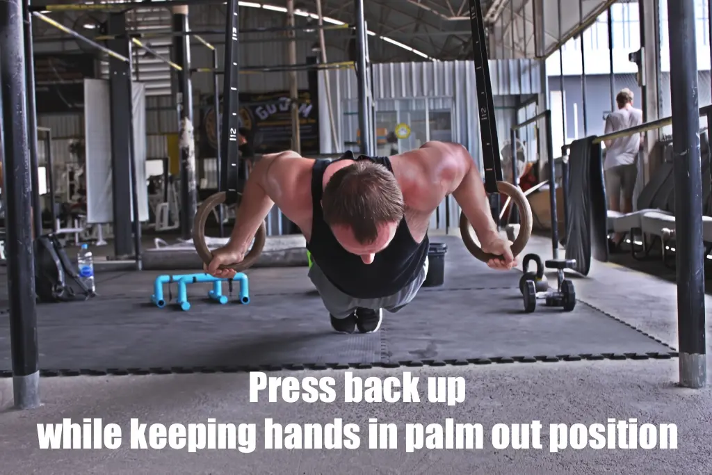 Pressing out of the bottom of the range of motion