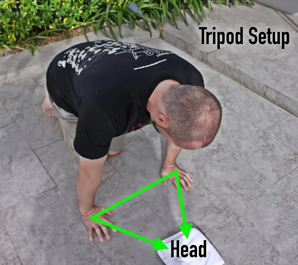 Tripod Setup for headstand